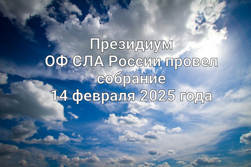Президиум ОФ СЛА России провел собрание 14 февраля 2025 года